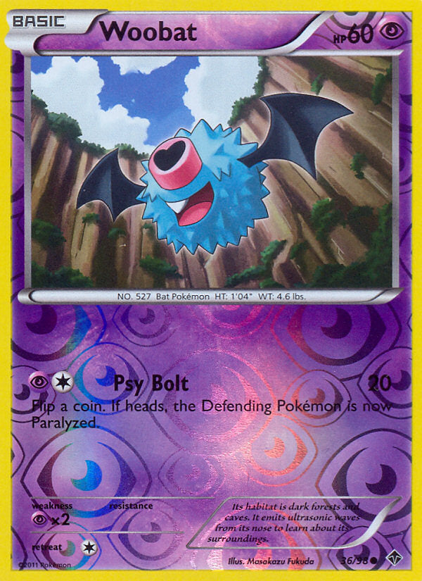 Emerging Powers Woobat #36/98 reverse holo